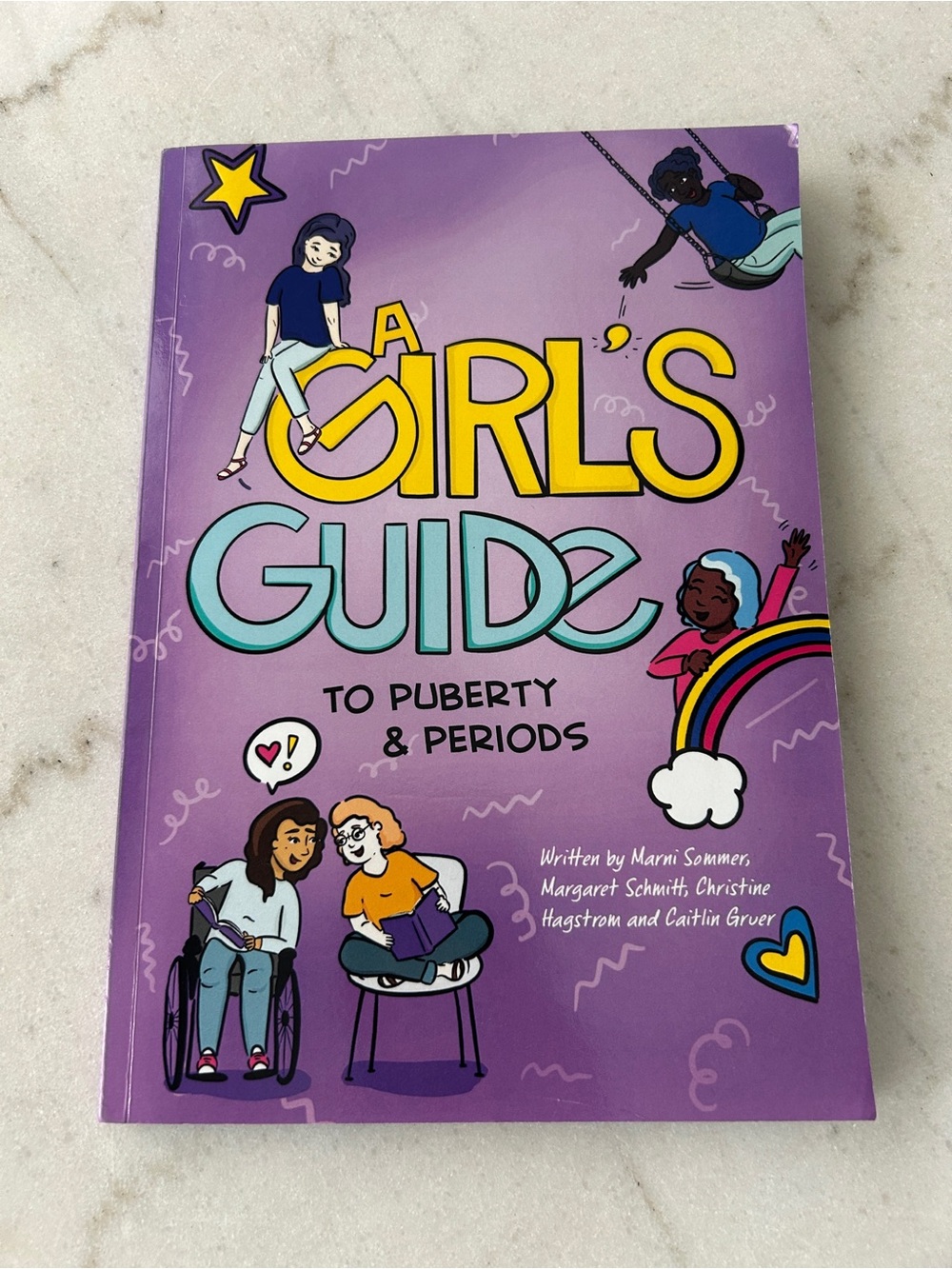 A Girl's Guide to Puberty & Periods - Purple Illustrated Cover